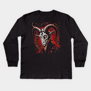 Satanic Goat Kids Long Sleeve T-Shirt